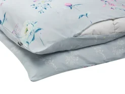 Lastenhuone<Beliani Pussilakanasetti Satiinipuuvilla Vaaleansininen 135 X 200 Evergreen