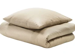 Best Beliani Pussilakanasetti Satiinipuuvillaa 135 X 200 Cm Beige Avondale