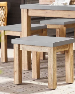 Ulkokalusteet<Beliani Puutarhajakkara Harmaa Ostuni