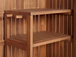 Hot Beliani Puutarhakaappi Akasiapuu Ruskea 100 X 200 Cm Savoca