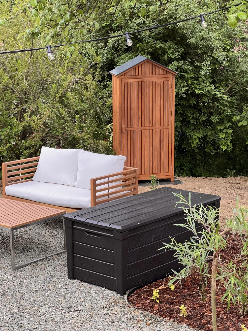 Hot Beliani Puutarhakaappi Akasiapuu Ruskea 100 X 200 Cm Savoca