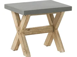 Ulkokalusteet<Beliani Puutarhakalustesetti Harmaa Betoniefektilla Olbia