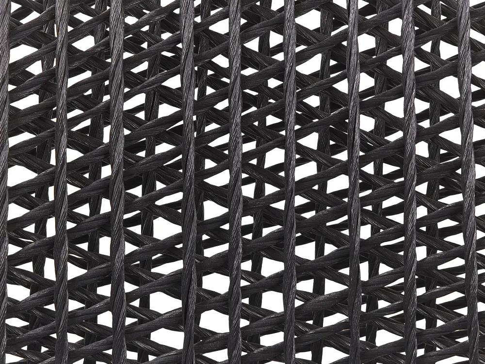 Online Beliani Puutarhakalustesetti 4-Istuttava 90 Cm Poydalla Musta/Harmaa Olbia