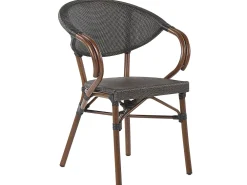 Ulkokalusteet<Beliani Puutarhakalustesetti 4-Istuttava Harmaa/Musta Caspri