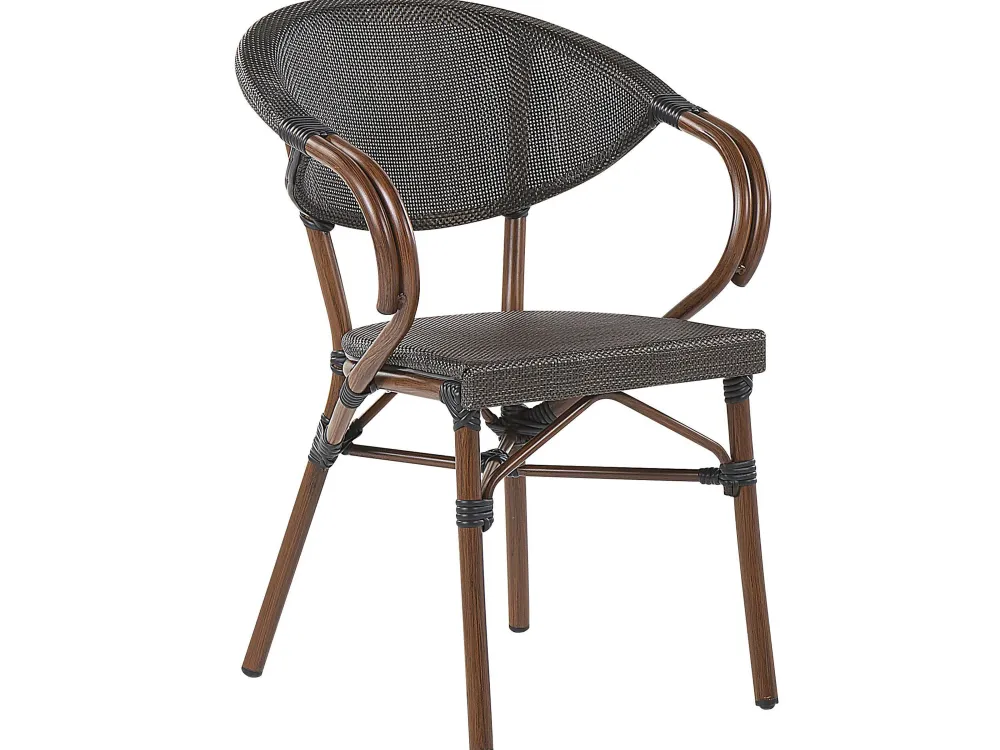 Ulkokalusteet<Beliani Puutarhakalustesetti 4-Istuttava Harmaa/Musta Caspri