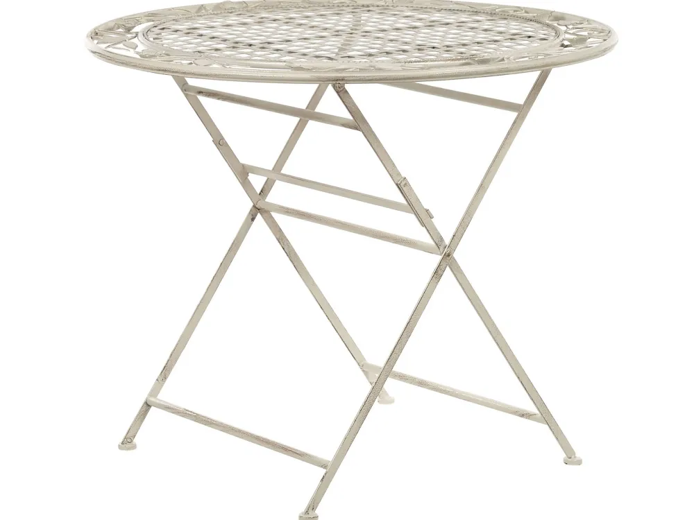 Ulkokalusteet<Beliani Puutarhakalustesetti Metallinen Luonnonvalkoinen Bivio