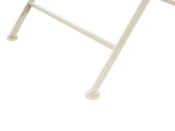 Ulkokalusteet<Beliani Puutarhakalustesetti Metallinen Luonnonvalkoinen Bivio