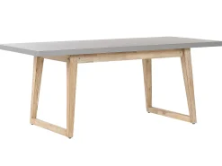 Ulkokalusteet<Beliani Puutarhakalustesetti Poydalla Ja 2 Penkilla Harmaa/Vaalea Puu Oria