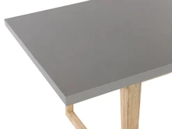 Ulkokalusteet<Beliani Puutarhakalustesetti Poydalla Ja 2 Penkilla Harmaa/Vaalea Puu Oria