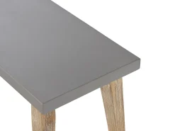 Ulkokalusteet<Beliani Puutarhakalustesetti Poydalla Ja 2 Penkilla Harmaa/Vaalea Puu Oria