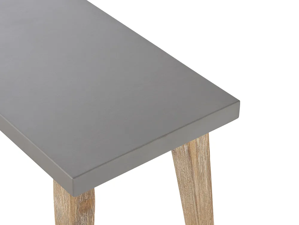 Ulkokalusteet<Beliani Puutarhakalustesetti Poydalla Ja 2 Penkilla Harmaa/Vaalea Puu Oria