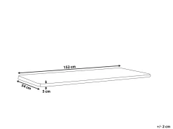 Discount Beliani Puutarhapenkin Istuintyyny Ruskeanharmaa 152 X 54 Cm Vivara