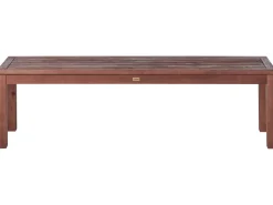 Ulkokalusteet<Beliani Puutarhapenkki 160 Cm Puinen Tummanruskea Tuscania