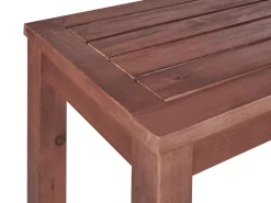 Ulkokalusteet<Beliani Puutarhapenkki 160 Cm Puinen Tummanruskea Tuscania