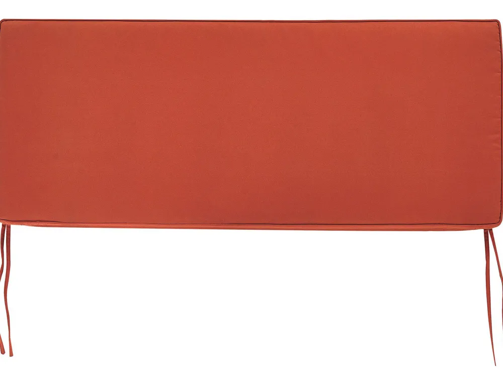 Ulkokalusteet<Beliani Puutarhapenkki Akasiapuu Säilytystila Punainen 120 Cm Sovana