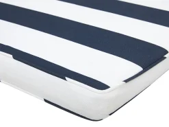 Fashion Beliani Puutarhapenkki Ymparistoa Saastavaa Akasia-Puuta 120 Cm Tummansinisella Pehmusteella Vivara