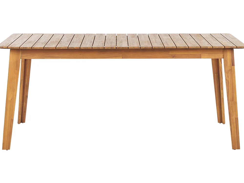 Discount Beliani Puutarhapoyta Akaasia Vaalea Puu 180 X 90 Cm Fornelli