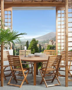 Ulkokalusteet<Beliani Puutarhapoyta Akaasia Vaalea Puu 150 Cm Tolve