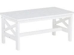 Ulkokalusteet<Beliani Puutarhapoyta Akaasia Valkoinen 100 X 55 Cm Baltic