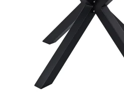 Store Beliani Puutarhapoyta Alumiini Musta 120 Cm Maletto