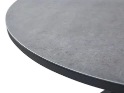 Store Beliani Puutarhapoyta Alumiini Musta/Harmaa 120 Cm Maletto