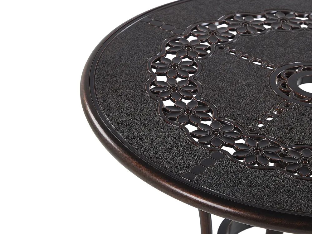 Ulkokalusteet<Beliani Puutarhapoyta Alumiini Tummanruskea 65 Cm Bovino