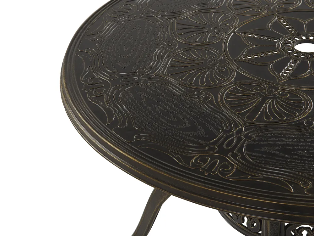 Ulkokalusteet<Beliani Puutarhapoyta Alumiini Tummanruskea 100 Cm Sapri