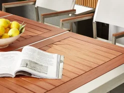 Pöydät<Beliani Puutarhapoyta Eukalyptuspuu Vaalea Puu 180 X 90 Cm Grosseto