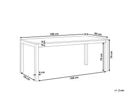 Flash Sale Beliani Puutarhapoyta Graniittitaso Tummanharmaa 180 X 90 Cm Grosseto