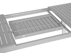 Pöydät<Beliani Puutarhapoyta Jatkettava Alumiini Harmaa 175/255 X 100 Cm Pereta