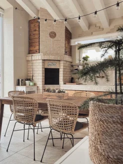 Ulkokalusteet<Beliani Puutarhapoyta Jatkettava Akaasia Vaalea Puu 180/240 X 100 Cm Cesana