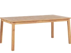 Ulkokalusteet<Beliani Puutarhapoyta Jatkettava Akaasia Vaalea Puu 180/240 X 100 Cm Cesana