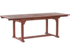 Ulkokalusteet<Beliani Puutarhapoyta Jatkettava Akaasia Tumma Puu 160/220 X 90 Cm Toscana