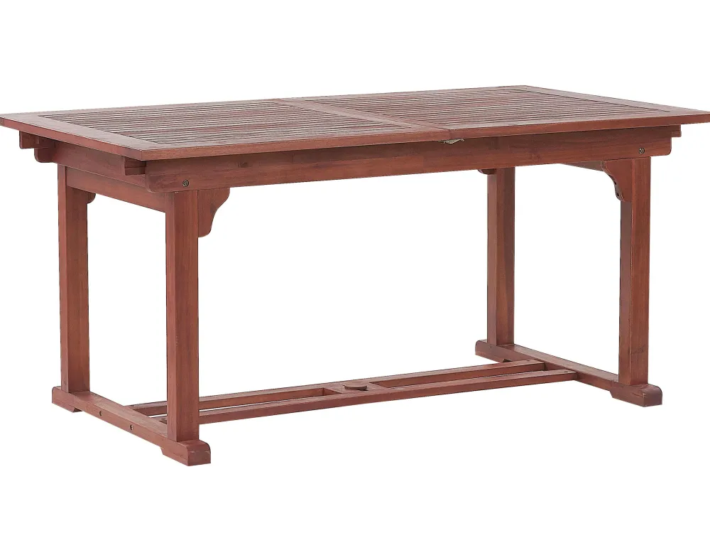 Ulkokalusteet<Beliani Puutarhapoyta Jatkettava Akaasia Tumma Puu 160/220 X 90 Cm Toscana