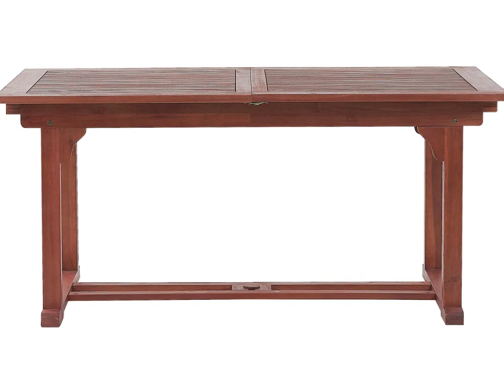 Ulkokalusteet<Beliani Puutarhapoyta Jatkettava Akaasia Tumma Puu 160/220 X 90 Cm Toscana