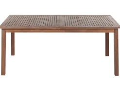 Cheap Beliani Puutarhapoyta Jatkettava Akaasia Tumma Puu 180/240 X 100 Cm Cesana