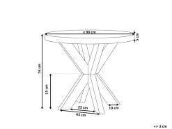 Best Sale Beliani Puutarhapoyta Kuitusementti Harmaa 90 Cm Olbia
