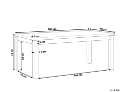 Hot Beliani Puutarhapoyta Kuitusementti Harmaa 180 X 90 Cm Ostuni
