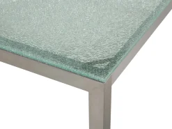 Pöydät<Beliani Puutarhapoyta Lasitasolla Kirkas 180 X 90 Cm Grosseto