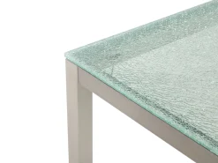 Pöydät<Beliani Puutarhapoyta Lasitasolla Kirkas 180 X 90 Cm Grosseto