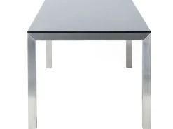 Best Sale Beliani Puutarhapoyta Lasitasolla Musta 180 X 90 Cm Grosseto