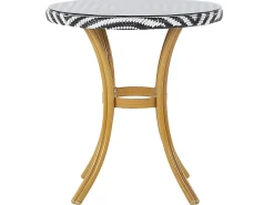 Ulkokalusteet<Beliani Puutarhapoyta O 70 Cm Mustavalkoinen Rifreddo