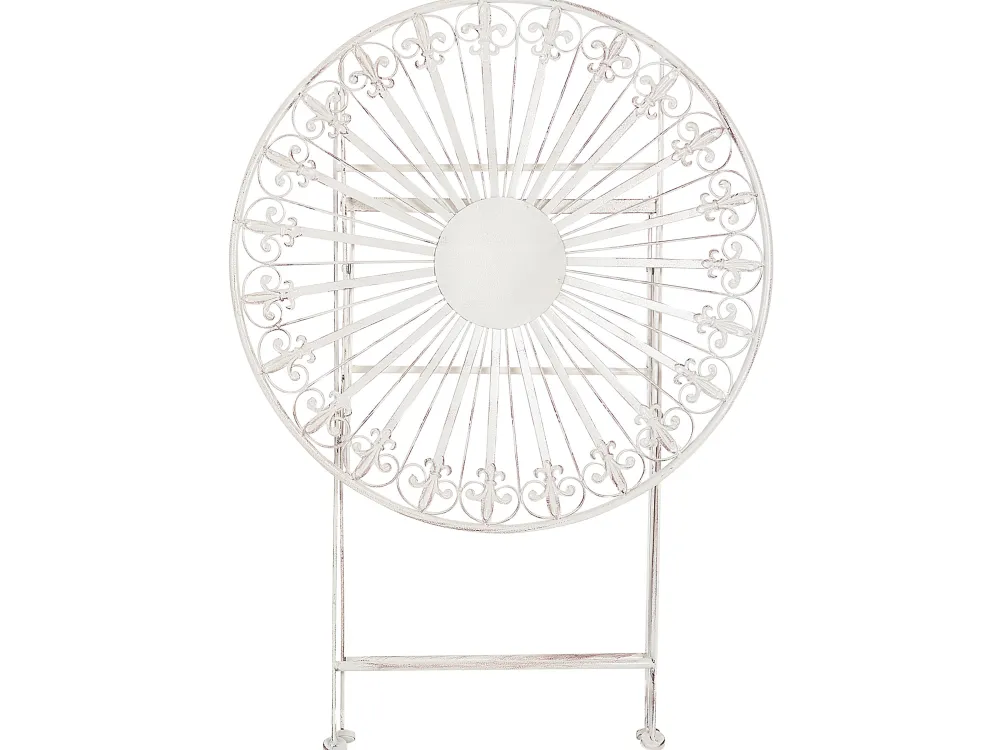 Ulkokalusteet<Beliani Puutarhapoyta Rauta Valkoinen 70 Cm Scafa