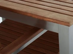 Hot Beliani Puutarhapoyta Tiikki Vaalea Puu 200 X 90 Cm Viareggio