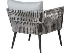 Ulkokalusteet<Beliani Puutarhapoytaryhma Harmaa/Musta Preveza