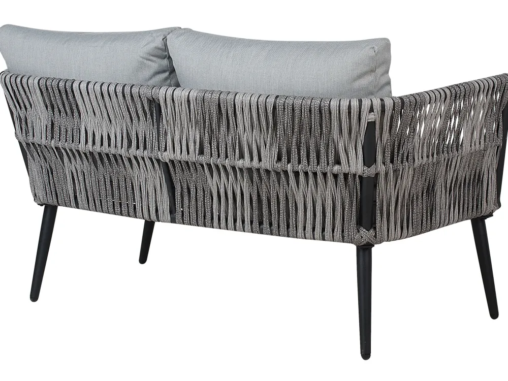 Ulkokalusteet<Beliani Puutarhapoytaryhma Harmaa/Musta Preveza