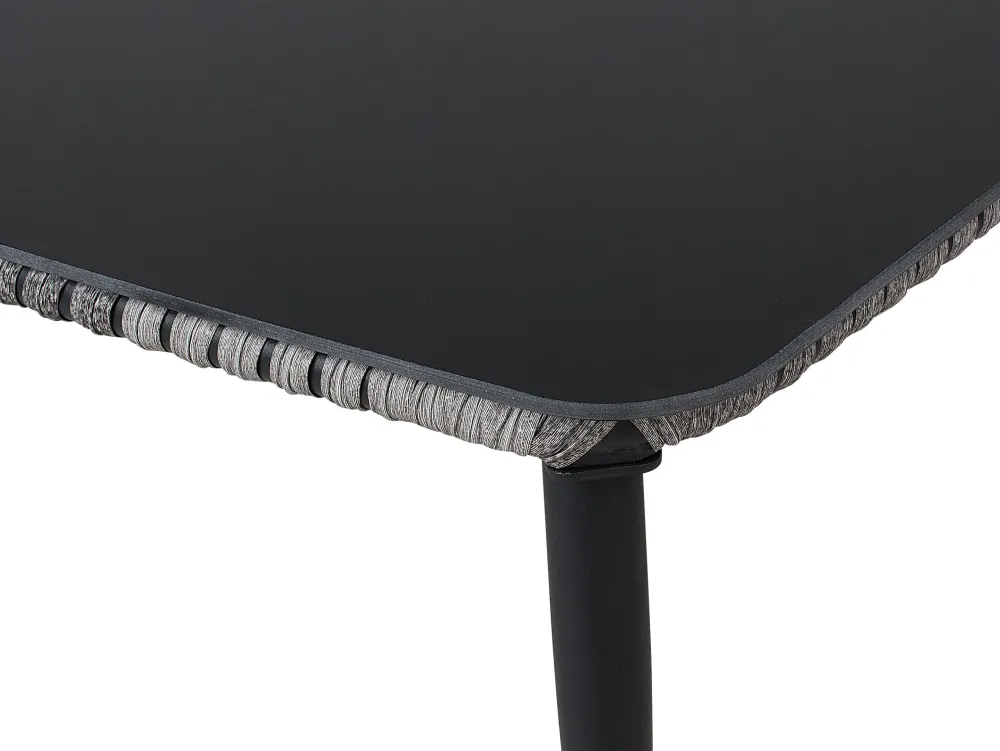 Ulkokalusteet<Beliani Puutarhapoytaryhma Harmaa/Musta Preveza