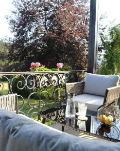 Ulkokalusteet<Beliani Puutarhapoytaryhma Harmaa/Musta Preveza