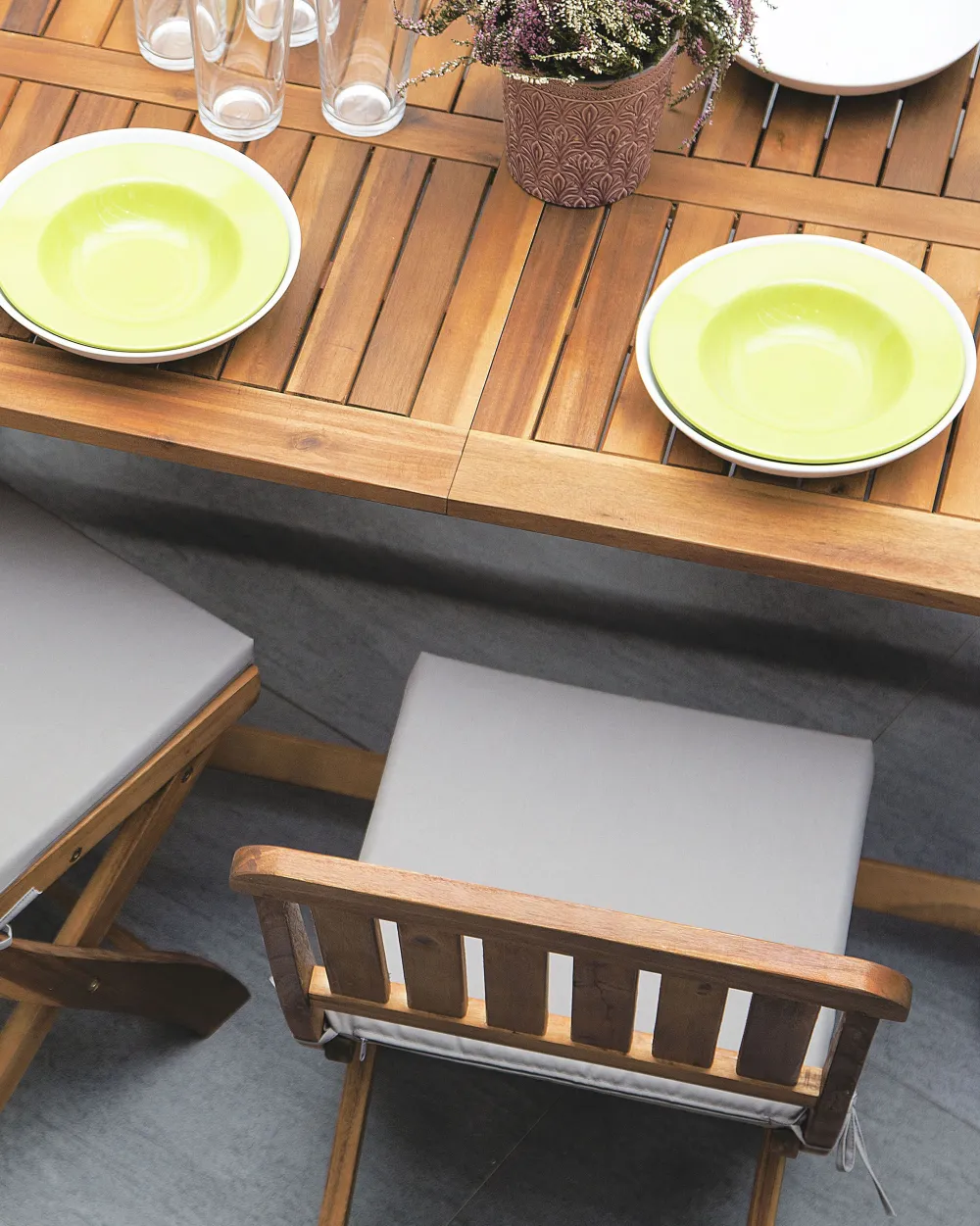 Ulkokalusteet<Beliani Puutarhapoytasetti Poyta Ja 6 Tuolia Cento