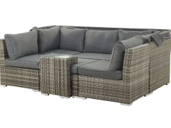 Ulkokalusteet<Beliani Puutarharyhma 6-Istuttava Harmaa Corte